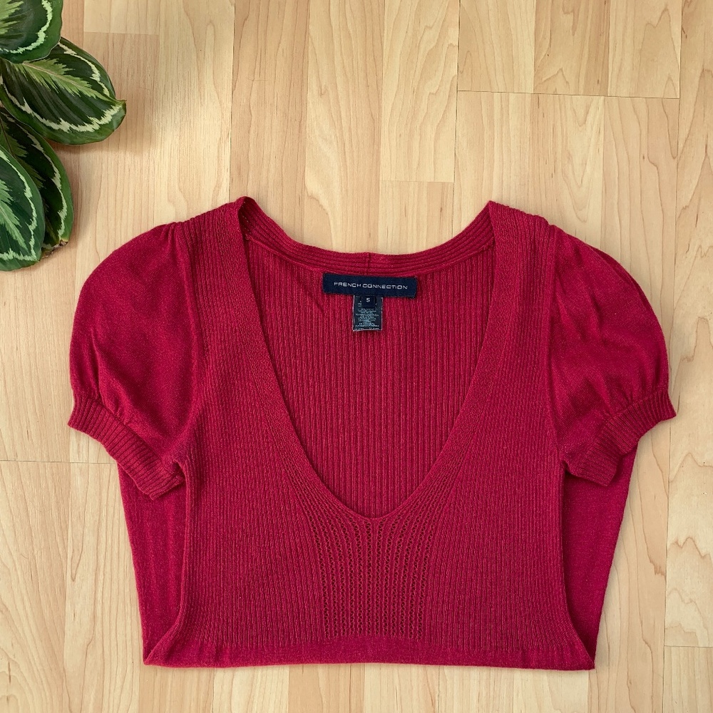 French Connection Cashmere & angora sweater S